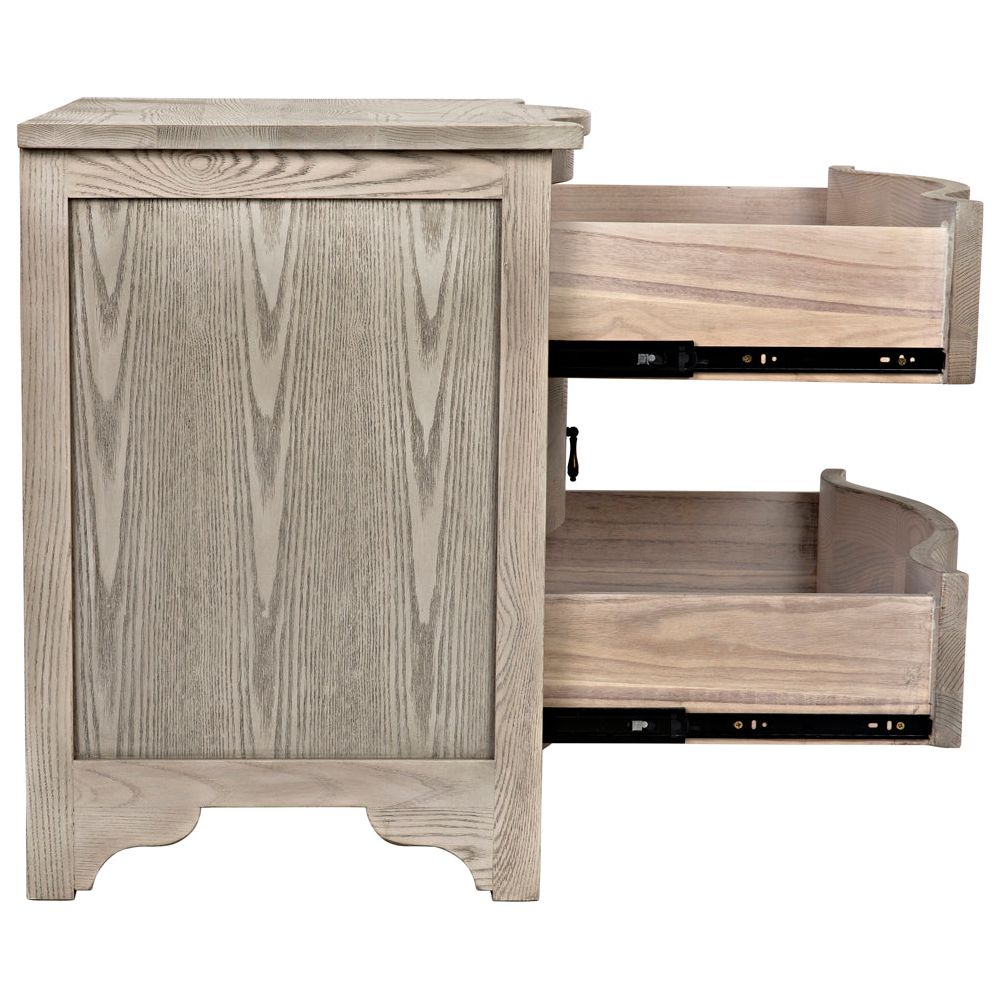 Curved Front Side Table by NOIR
