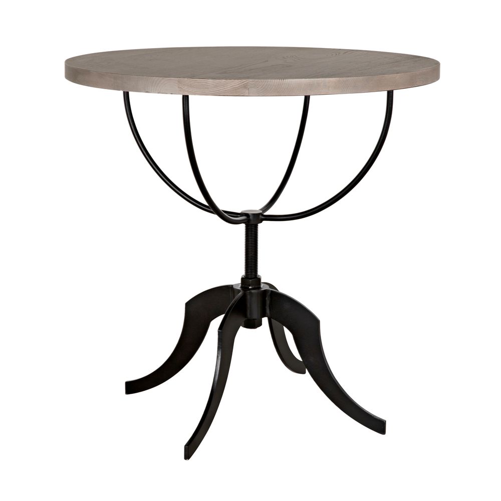 Wine Table with Adjustable Base by NOIR