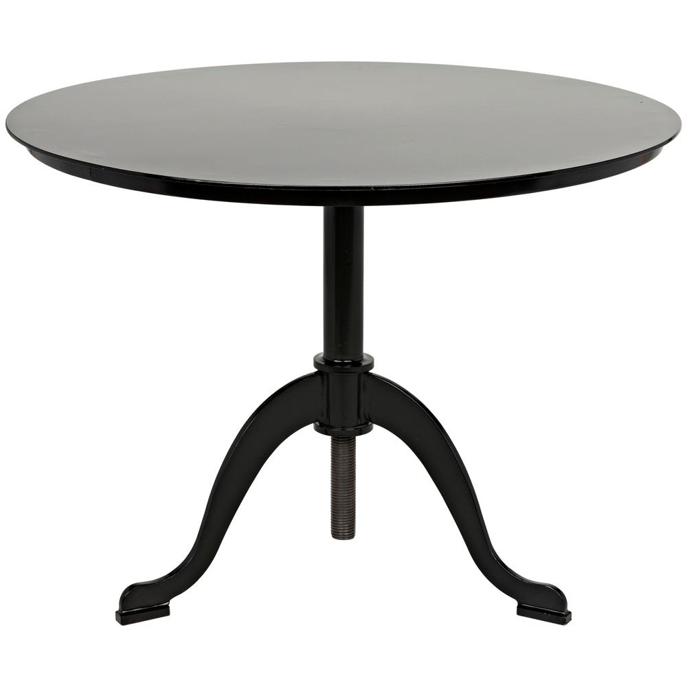 Kaldera Side Table, Black Iron by NOIR