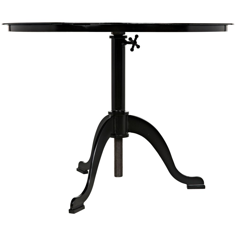 Kaldera Side Table, Black Iron by NOIR