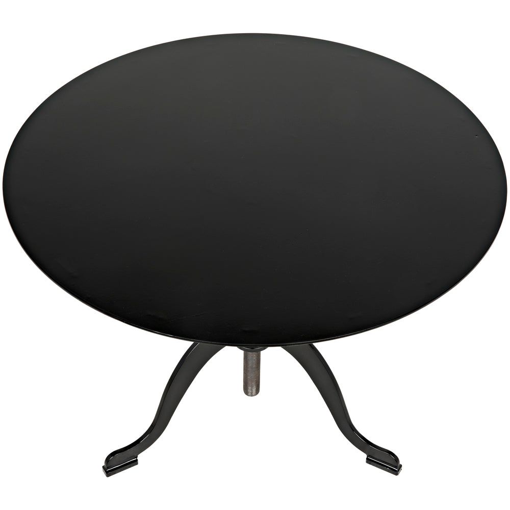 Kaldera Side Table, Black Iron by NOIR