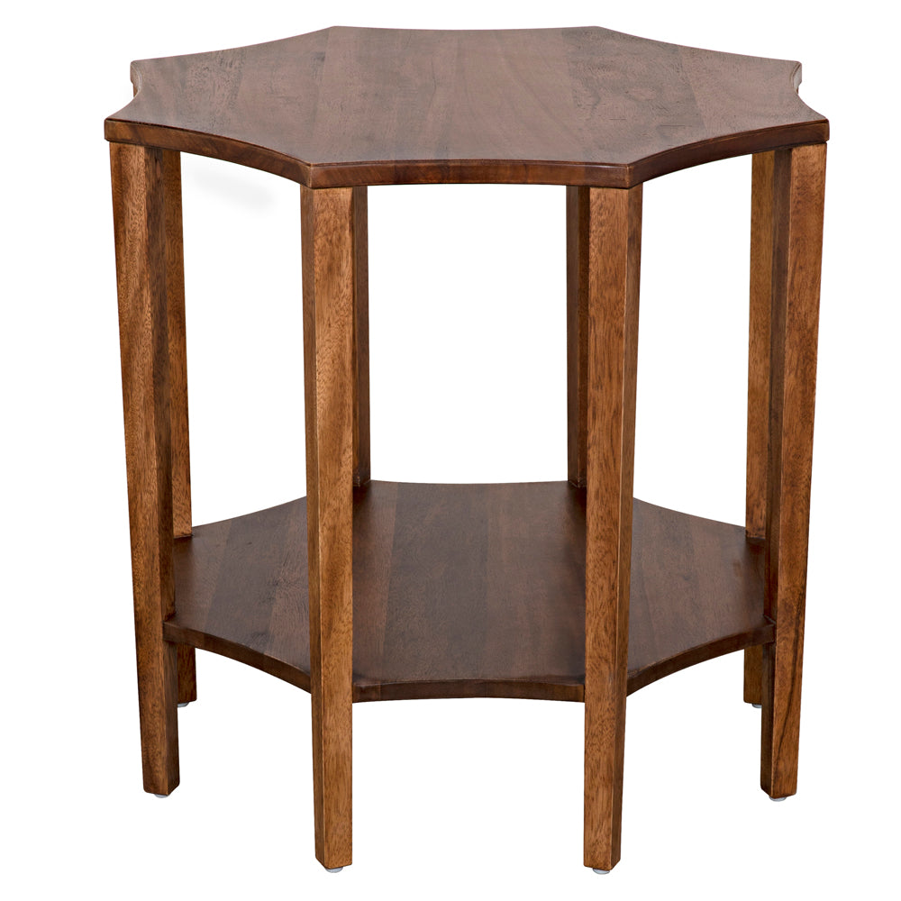Ariana Side Table, Dark Walnut by NOIR
