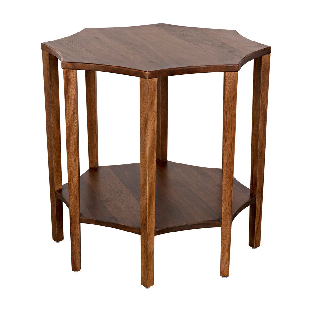 Ariana Side Table, Dark Walnut by NOIR