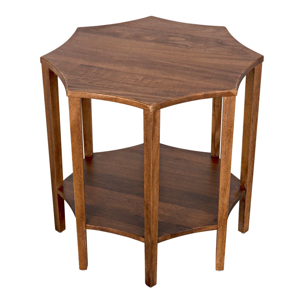 Ariana Side Table, Dark Walnut by NOIR
