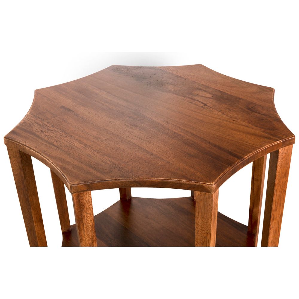 Ariana Side Table, Dark Walnut by NOIR