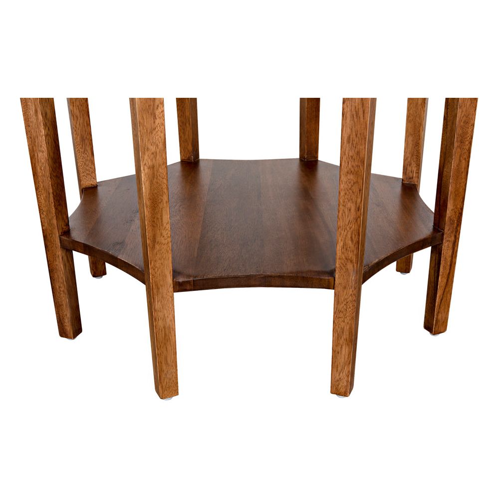 Ariana Side Table, Dark Walnut by NOIR