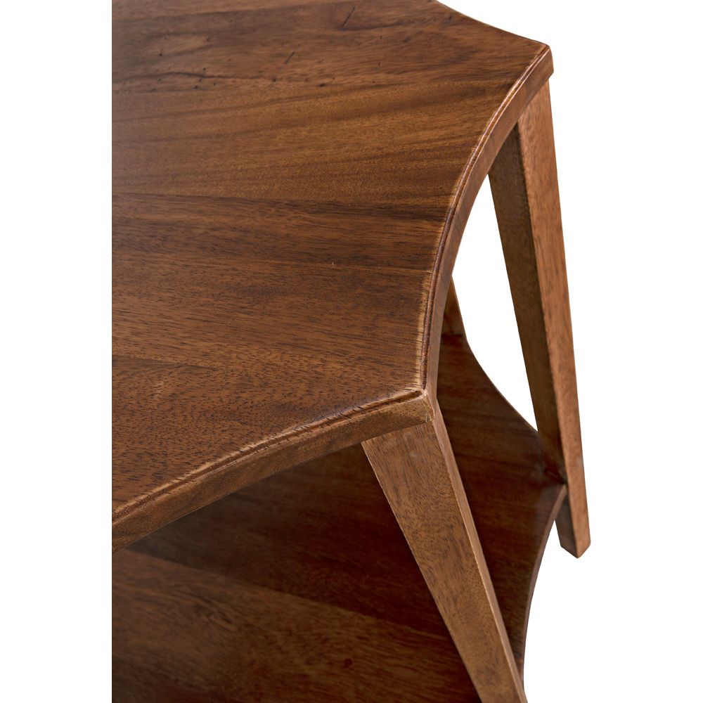 Ariana Side Table, Dark Walnut by NOIR