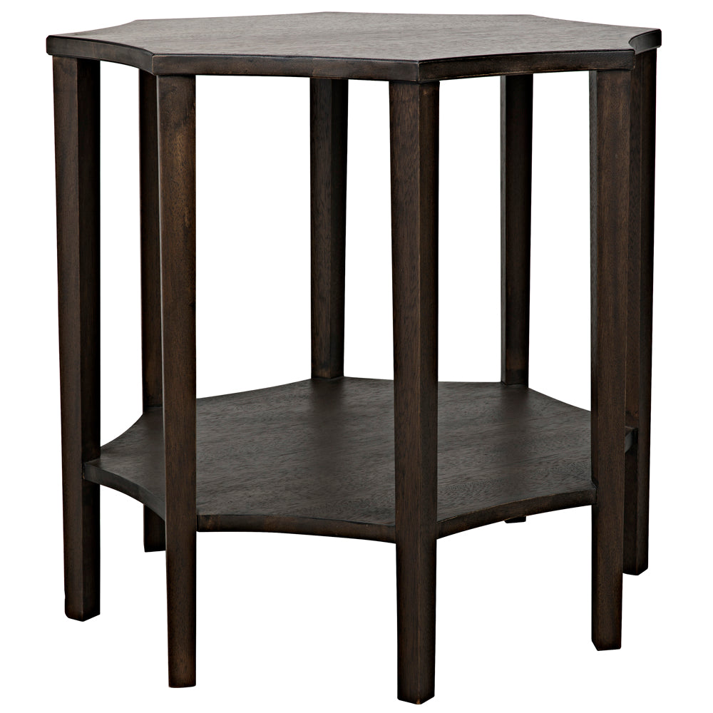 Ariana Side Table, Ebony Walnut by NOIR