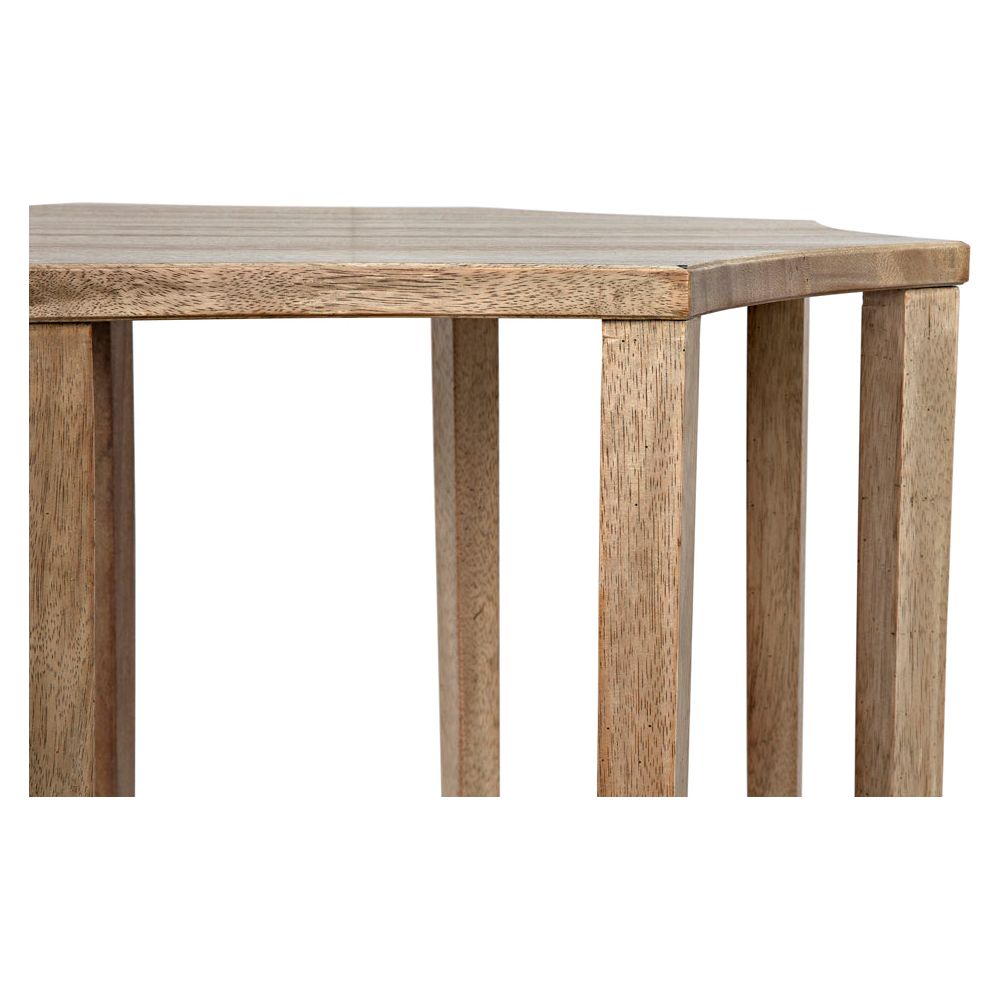 Ariana Side Table, Washed Walnut by NOIR