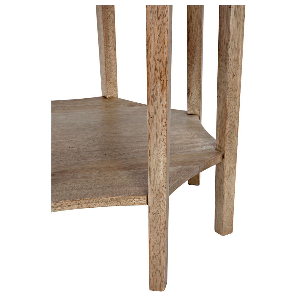 Ariana Side Table, Washed Walnut by NOIR