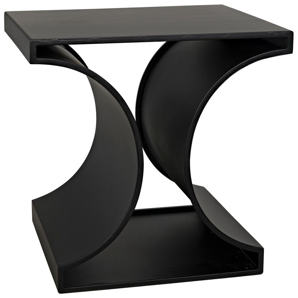 Alec Side Table, Black Iron by NOIR