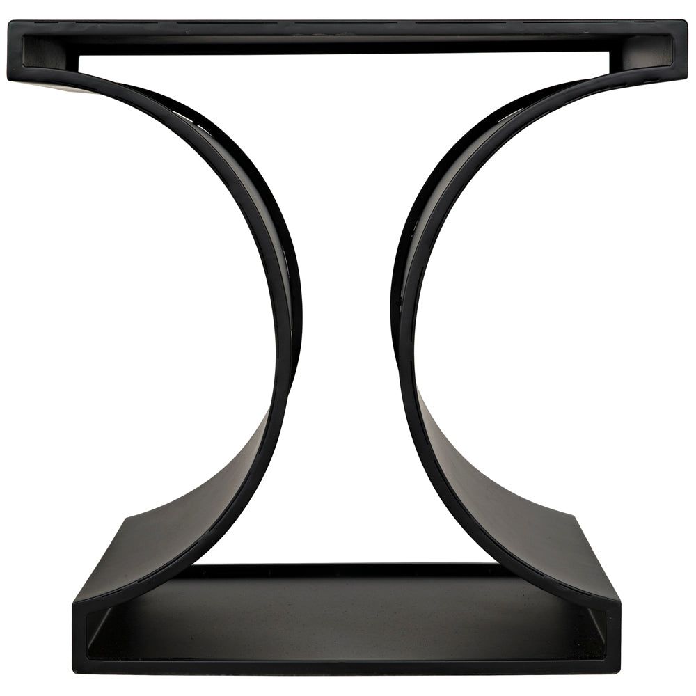 Alec Side Table, Black Iron by NOIR