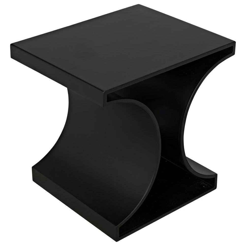 Alec Side Table, Black Iron by NOIR