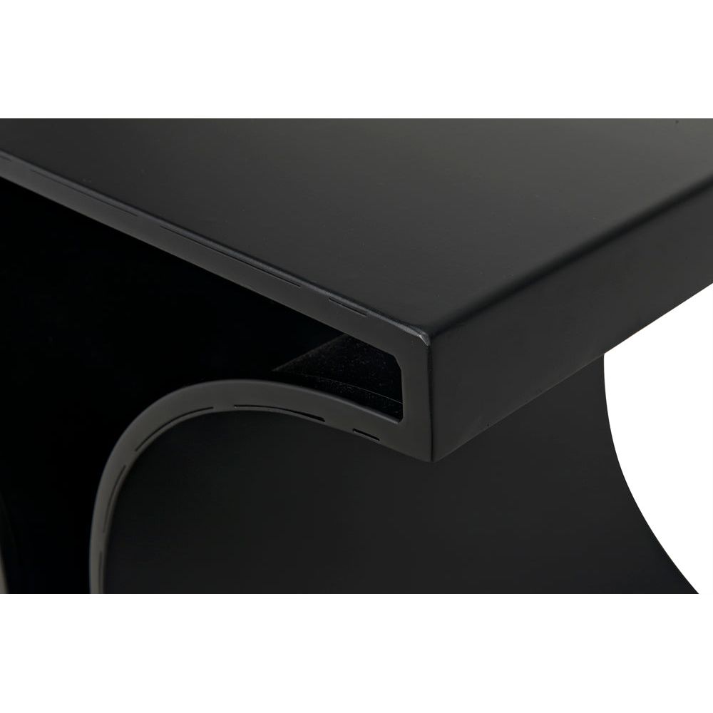 Alec Side Table, Black Iron by NOIR