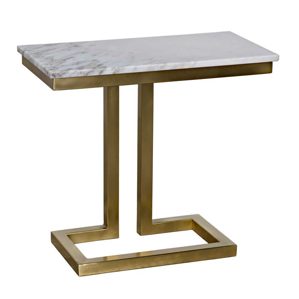 Alonzo Side Table Antique Brass by NOIR