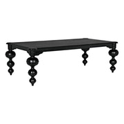 Claudio Dining Table, Hand Rubbed Black by NOIR