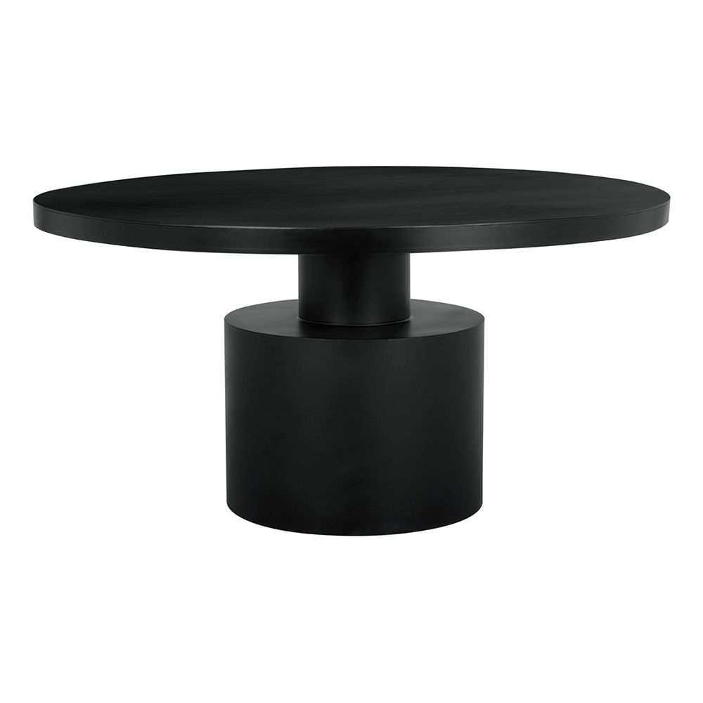 Marlow Dining Table, Black Iron by NOIR