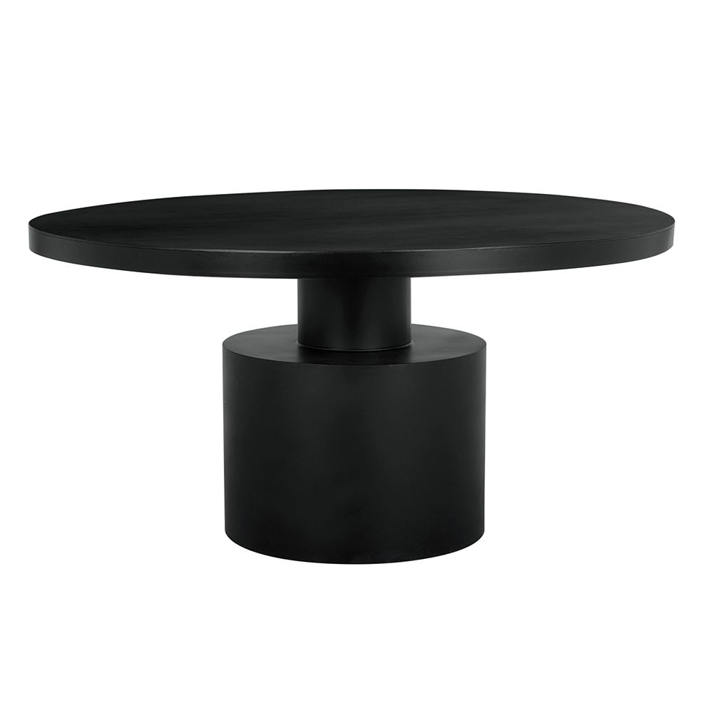 Marlow Dining Table, Black Iron by NOIR