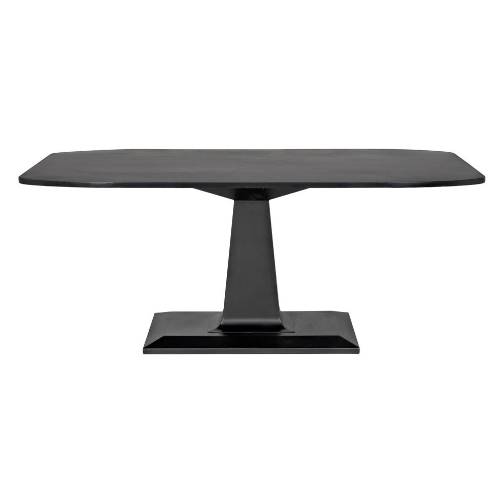 Amboss Dining Table, Black Iron by NOIR
