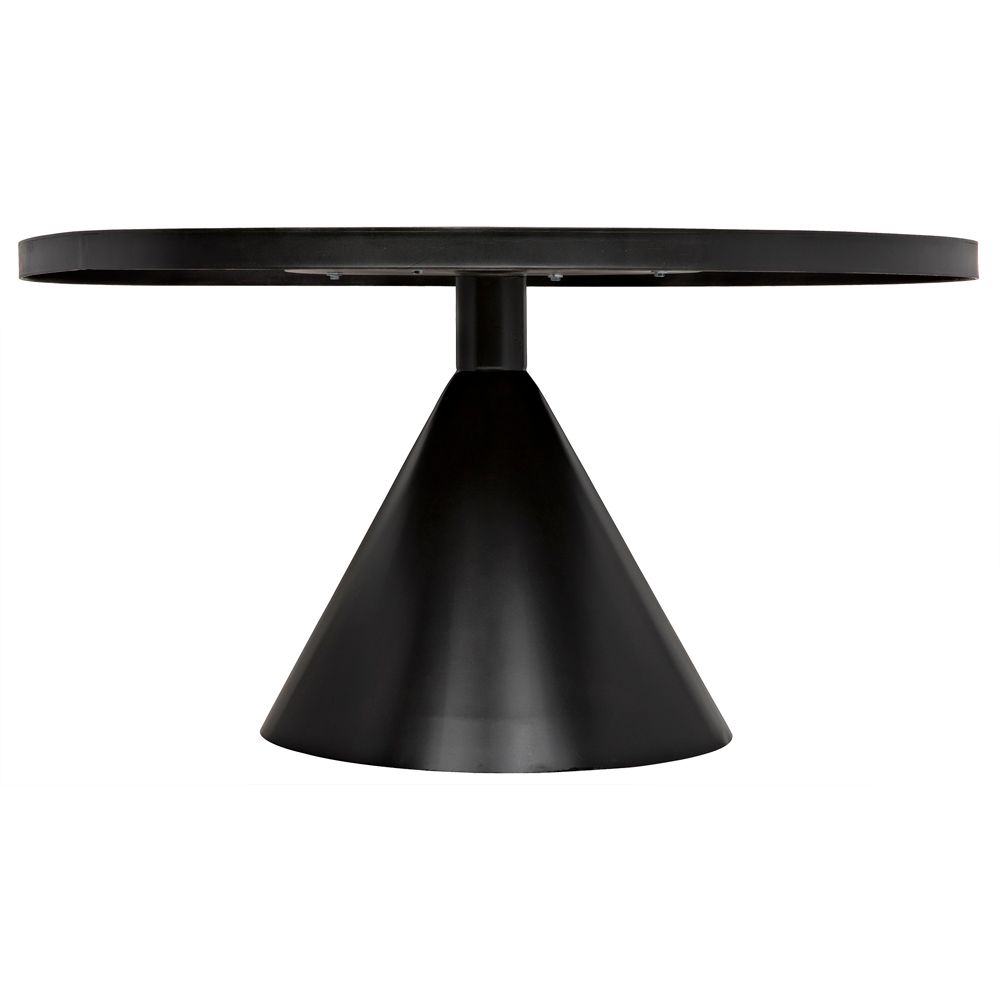 Cone Dining Table, Black Iron by NOIR