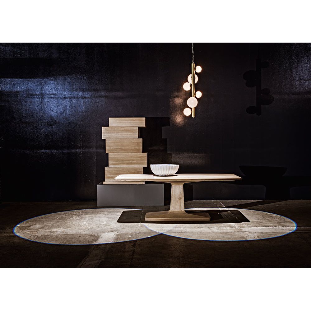 Travis Table, Washed Walnut by NOIR