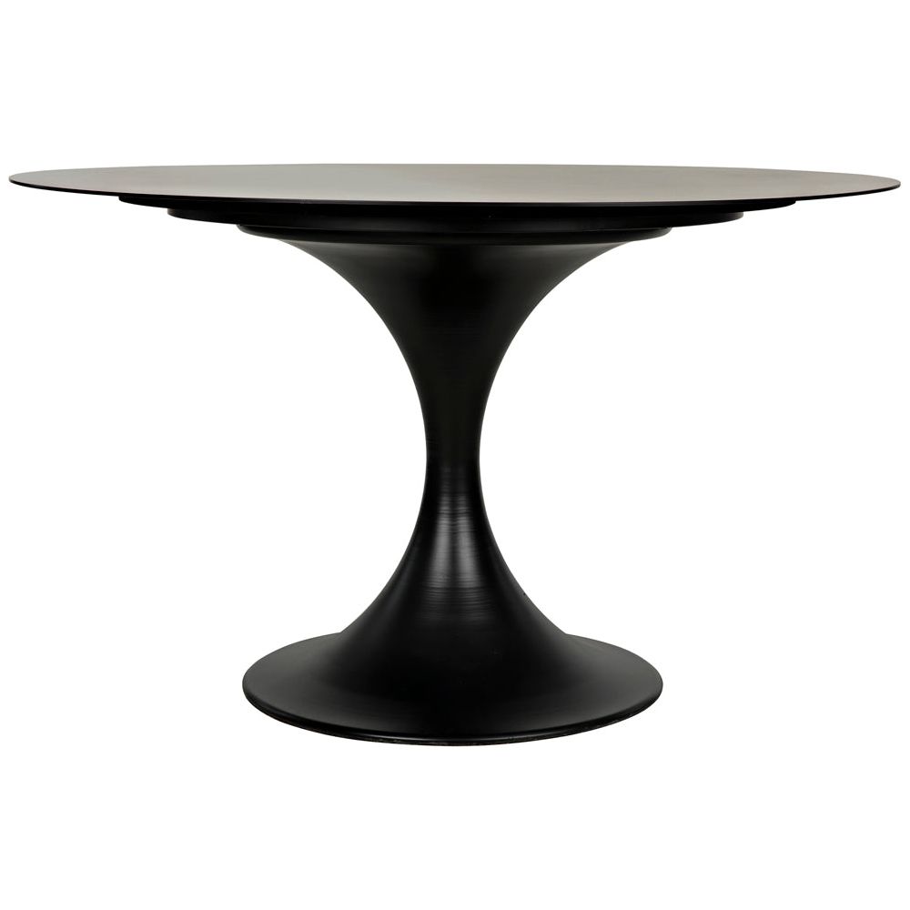 Herno Table, 48", Black Iron by NOIR