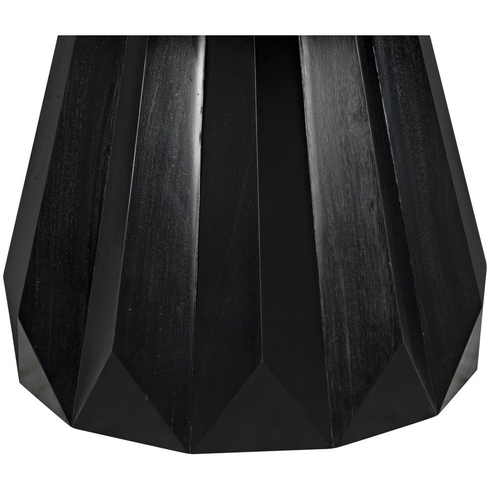 Brosche Dining Table, Hand Rubbed Black by NOIR