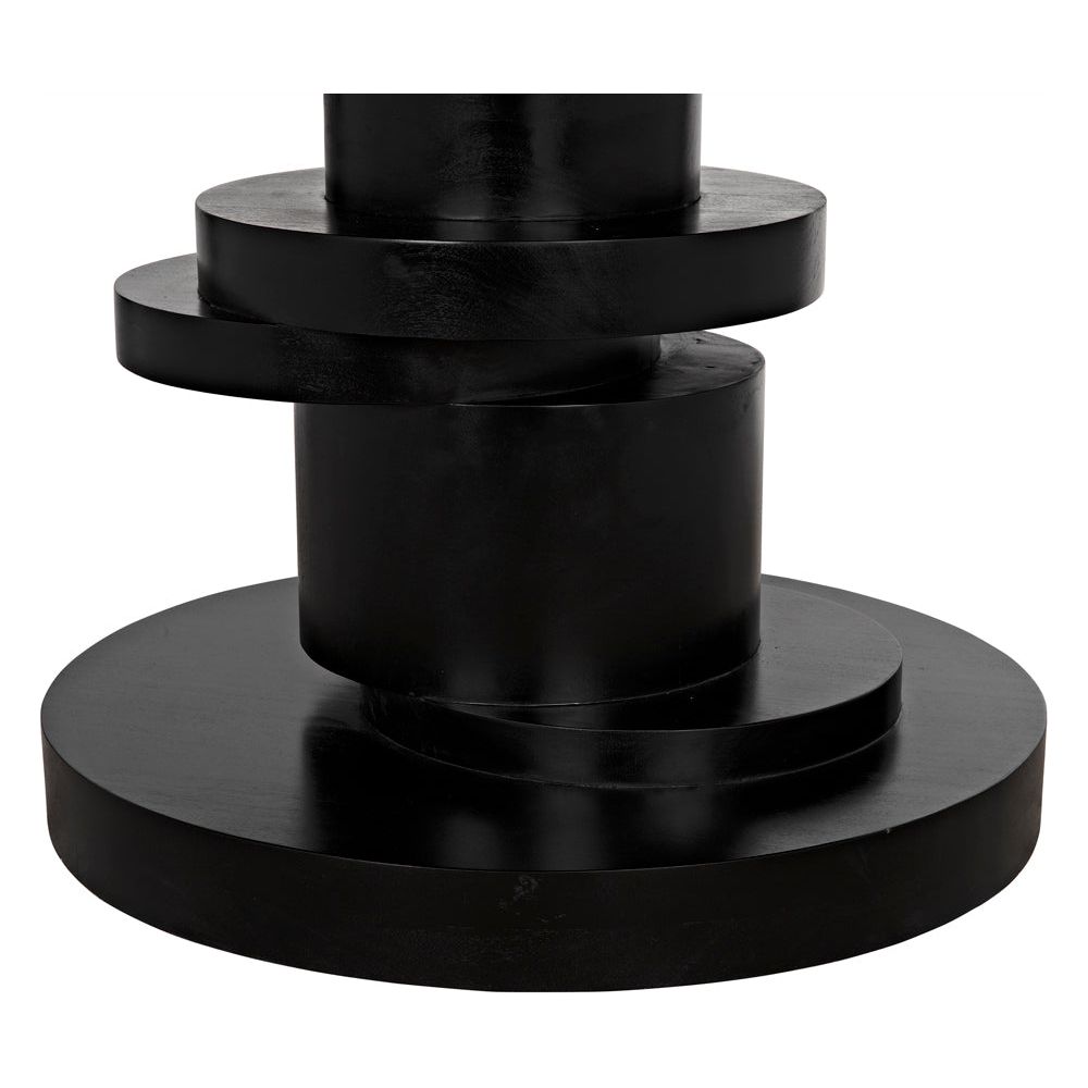 Hugo Dining Table, Hand Rubbed Black by NOIR