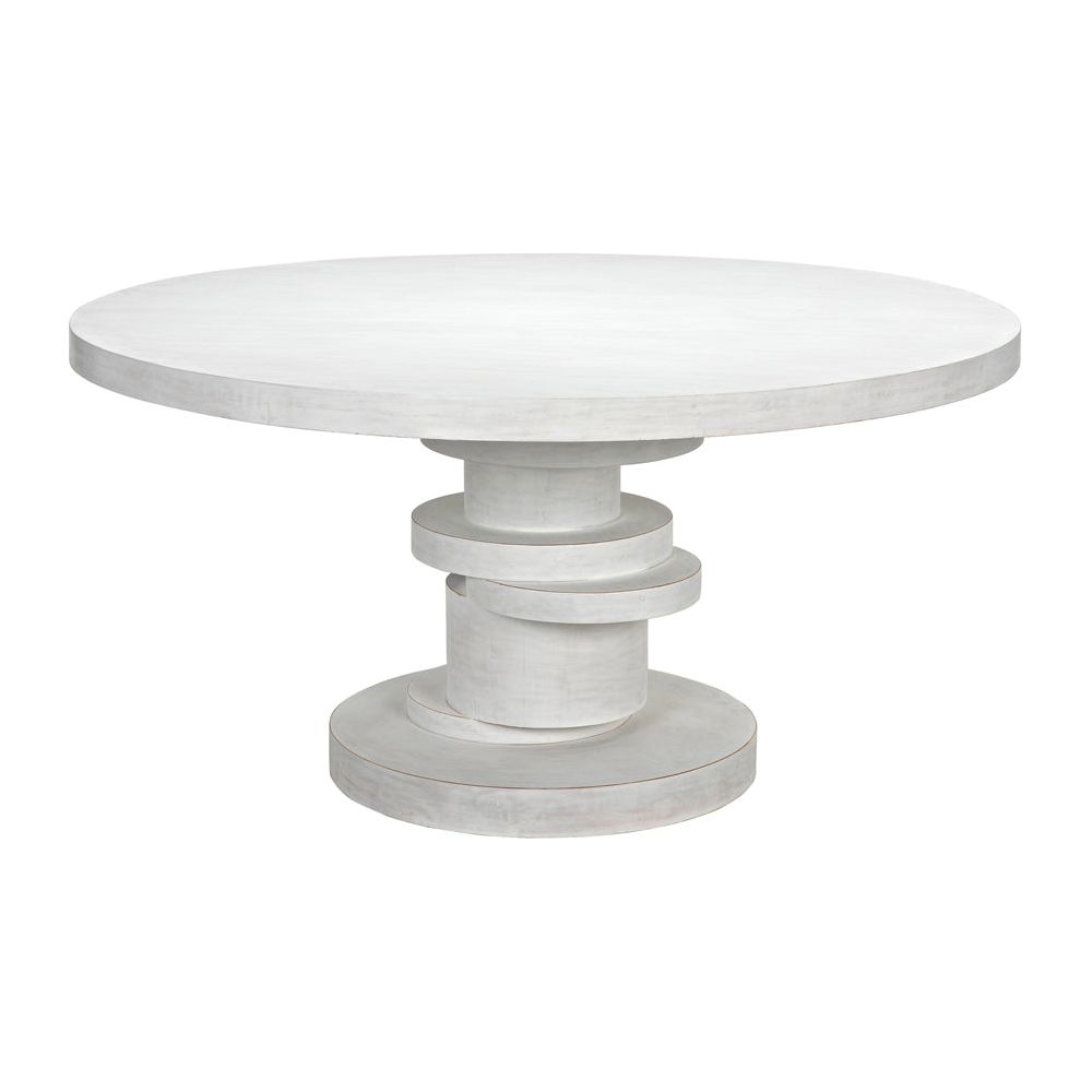 Hugo Dining Table 60", White Wash by NOIR