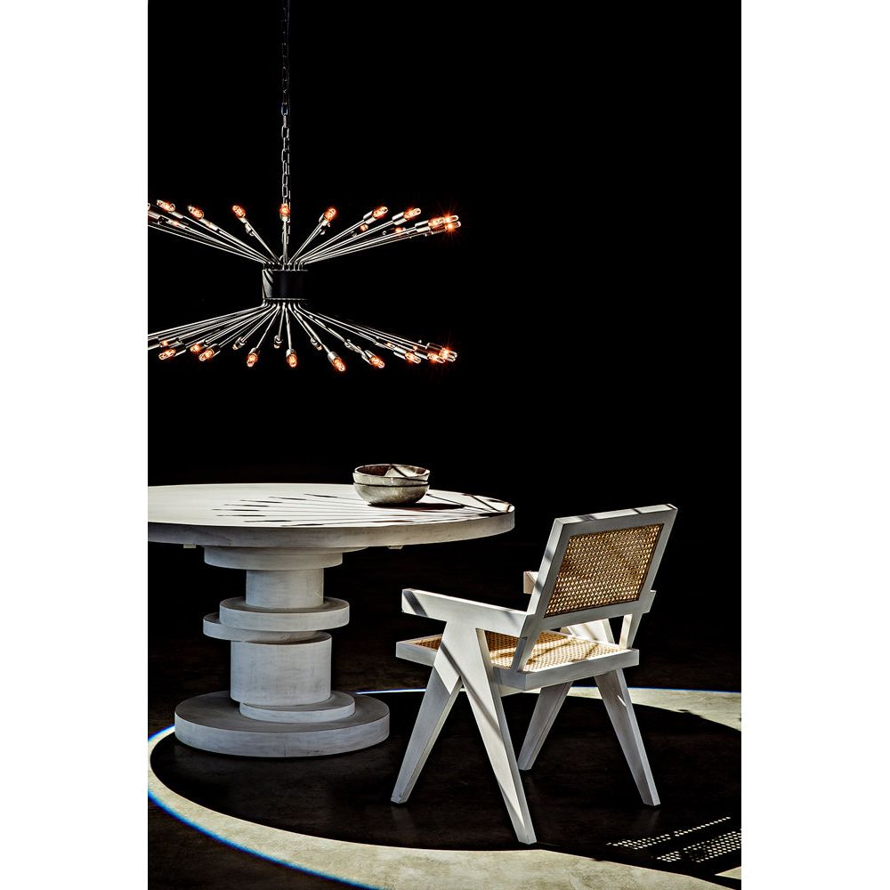 Hugo Dining Table 60", White Wash by NOIR