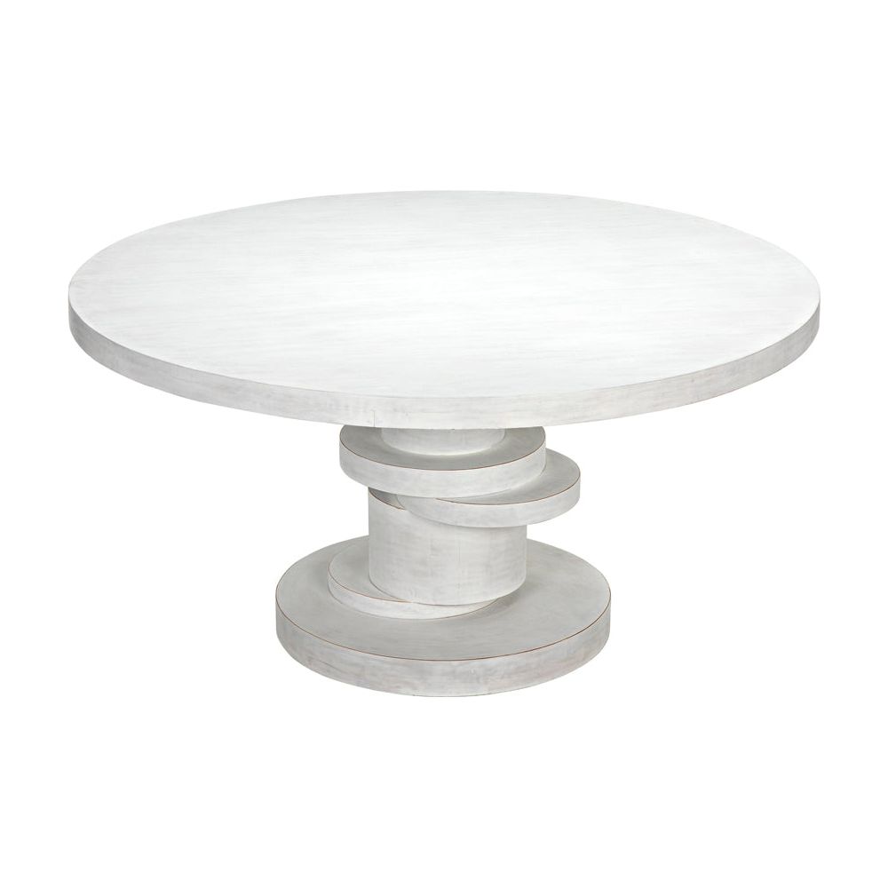 Hugo Dining Table 60", White Wash by NOIR