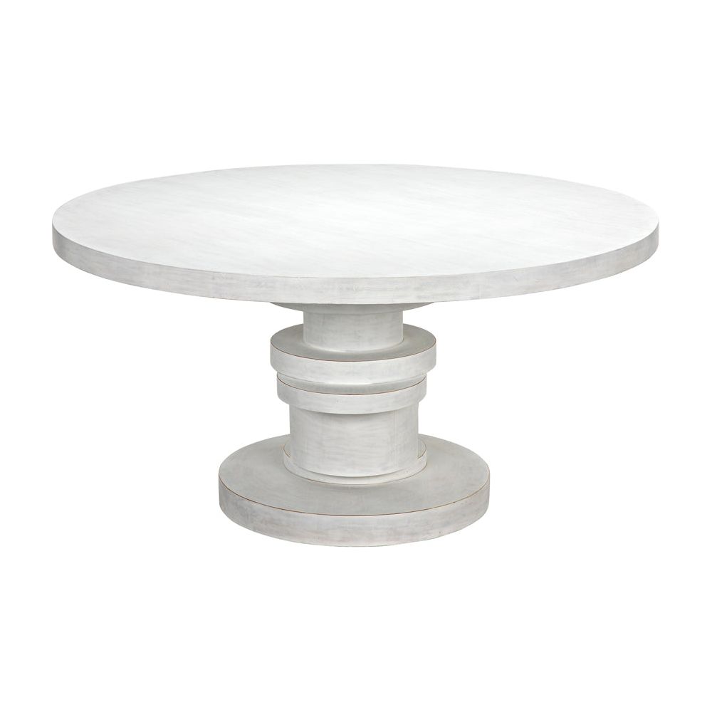 Hugo Dining Table 60", White Wash by NOIR