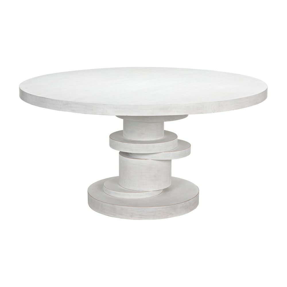 Hugo Dining Table 60", White Wash by NOIR