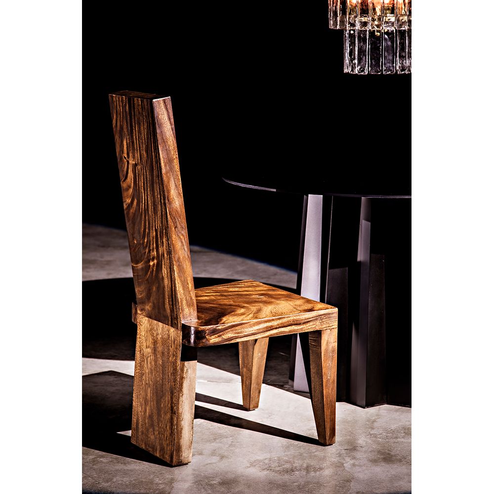 Column Dining Table, Black Iron by NOIR