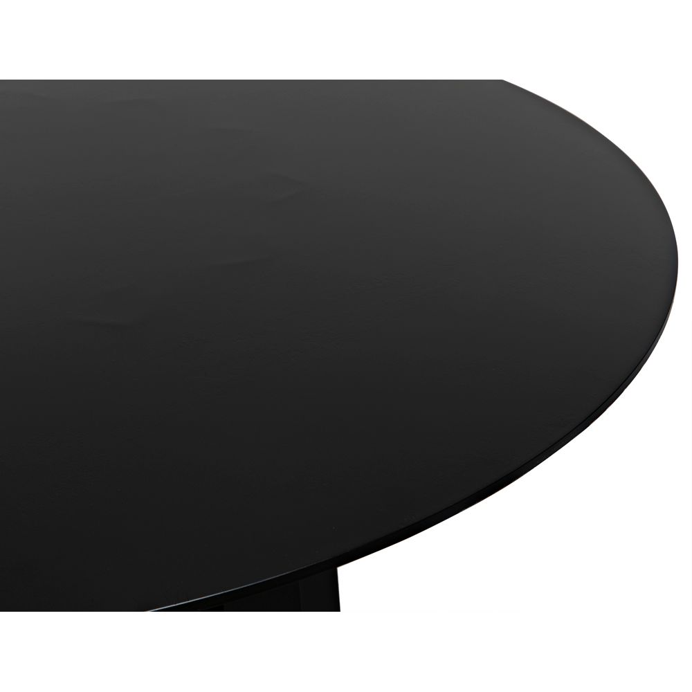 Column Dining Table, Black Iron by NOIR