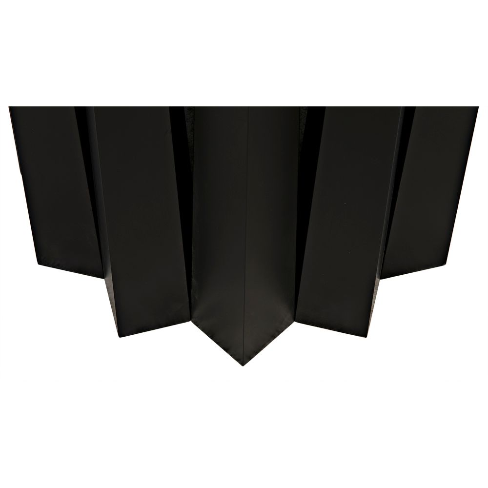 Column Dining Table, Black Iron by NOIR