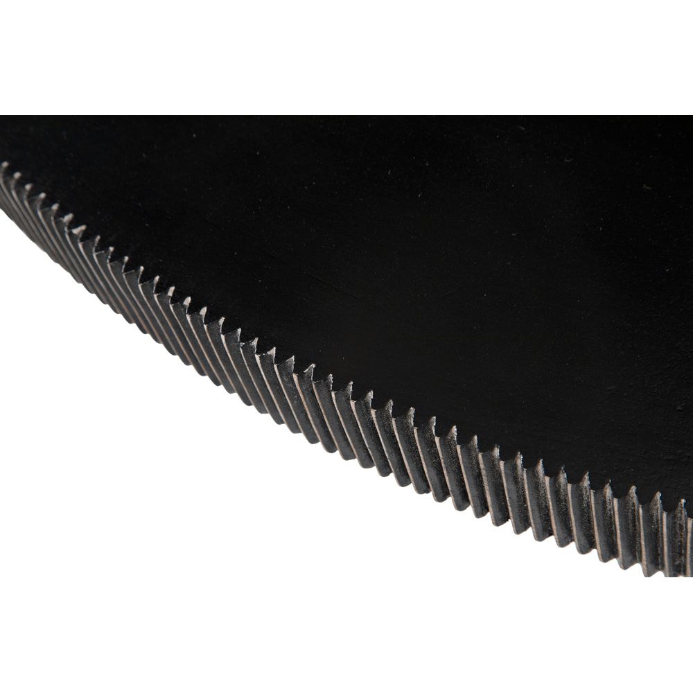 Portobello Dining Table, Hand Rubbed Black with Light Brown Trim by NOIR
