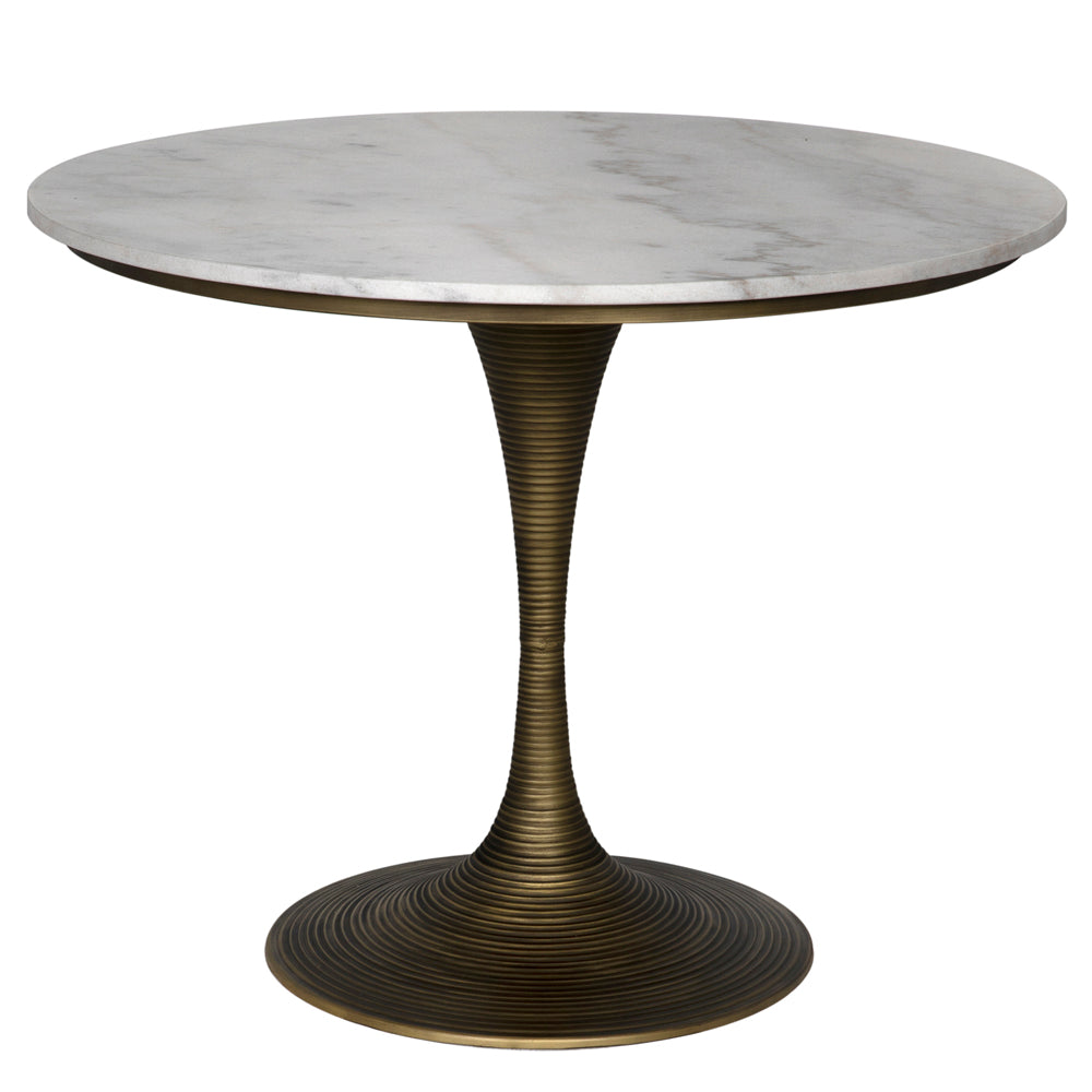 Joni Table 36", Aged Brass Finish by NOIR