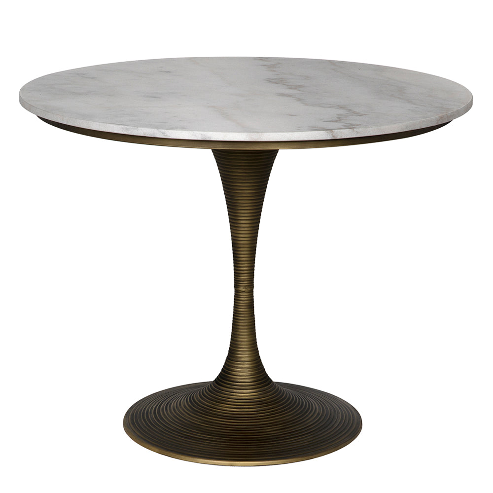 Joni Table 36", Aged Brass Finish by NOIR