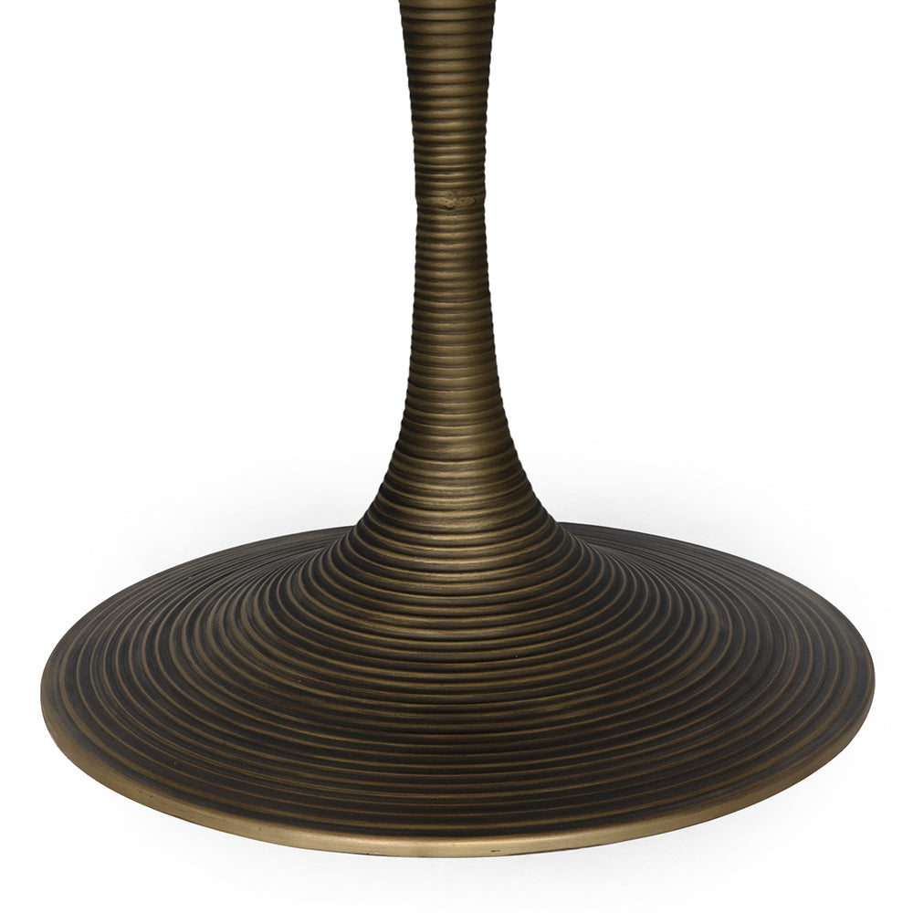 Joni Table 36", Aged Brass Finish by NOIR
