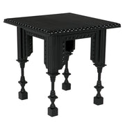 Luxor Side Table, Hand Rubbed Black by NOIR