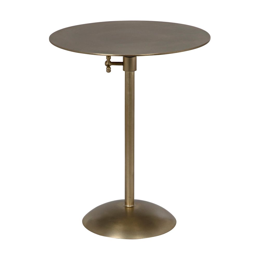 Felix Side Table, Metal with Brass Finish by NOIR