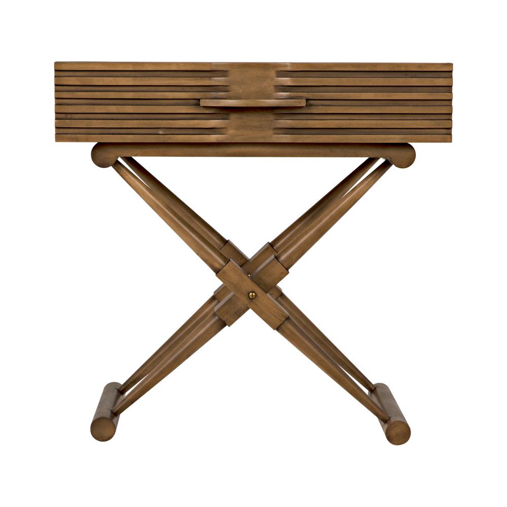 Zanta Side Table, Saddle Brown by NOIR