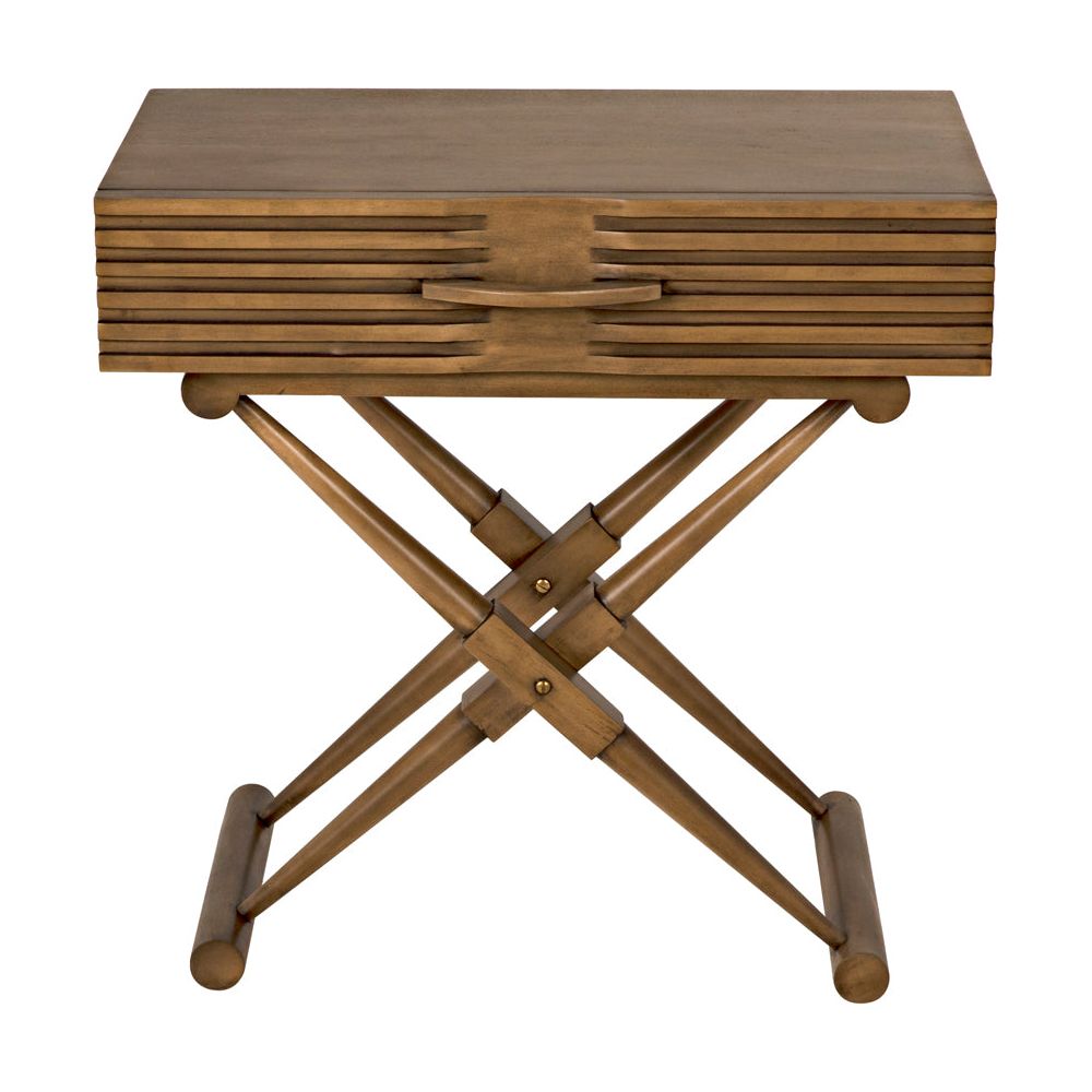 Zanta Side Table, Saddle Brown by NOIR