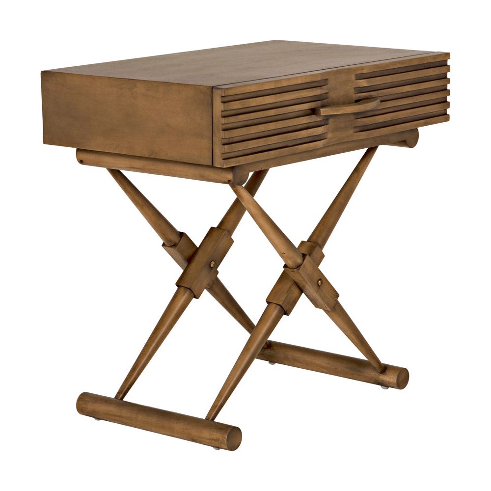 Zanta Side Table, Saddle Brown by NOIR