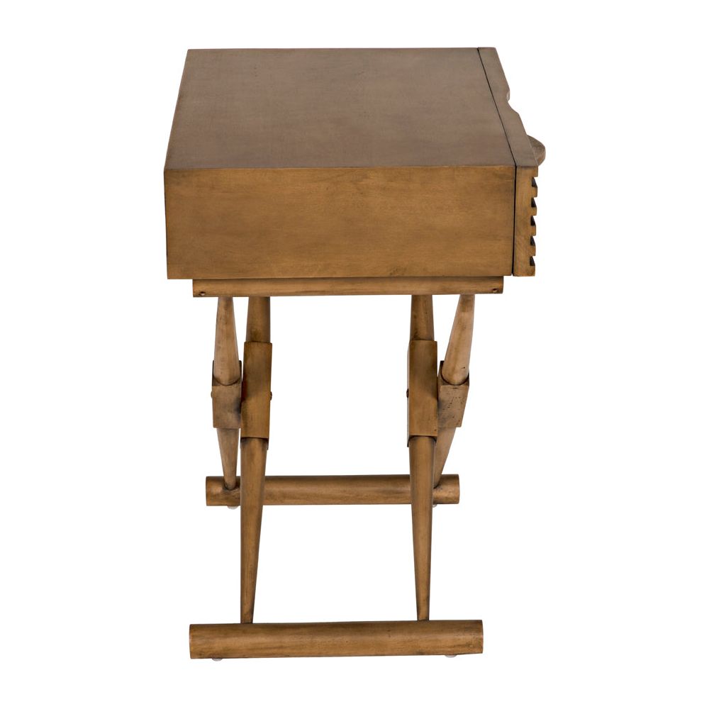 Zanta Side Table, Saddle Brown by NOIR