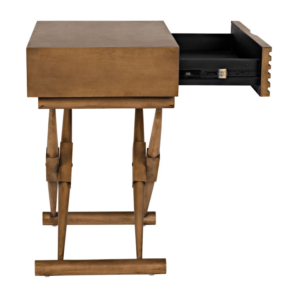 Zanta Side Table, Saddle Brown by NOIR