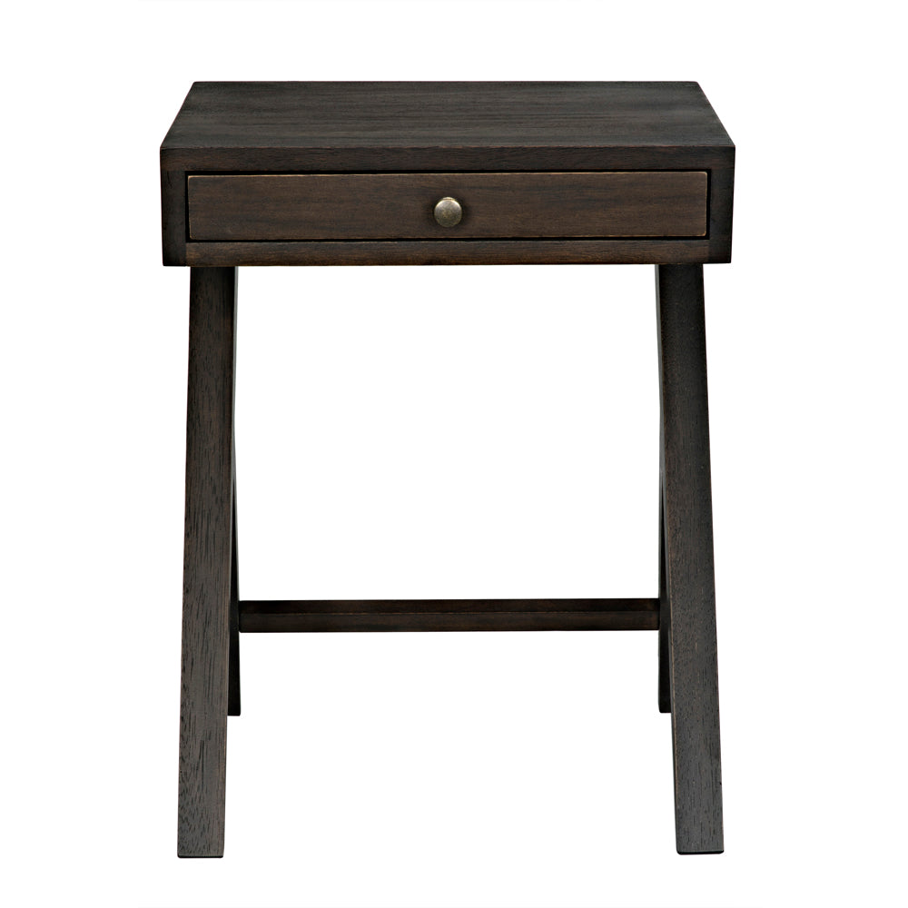 Peter Side Table, Ebony Walnut by NOIR
