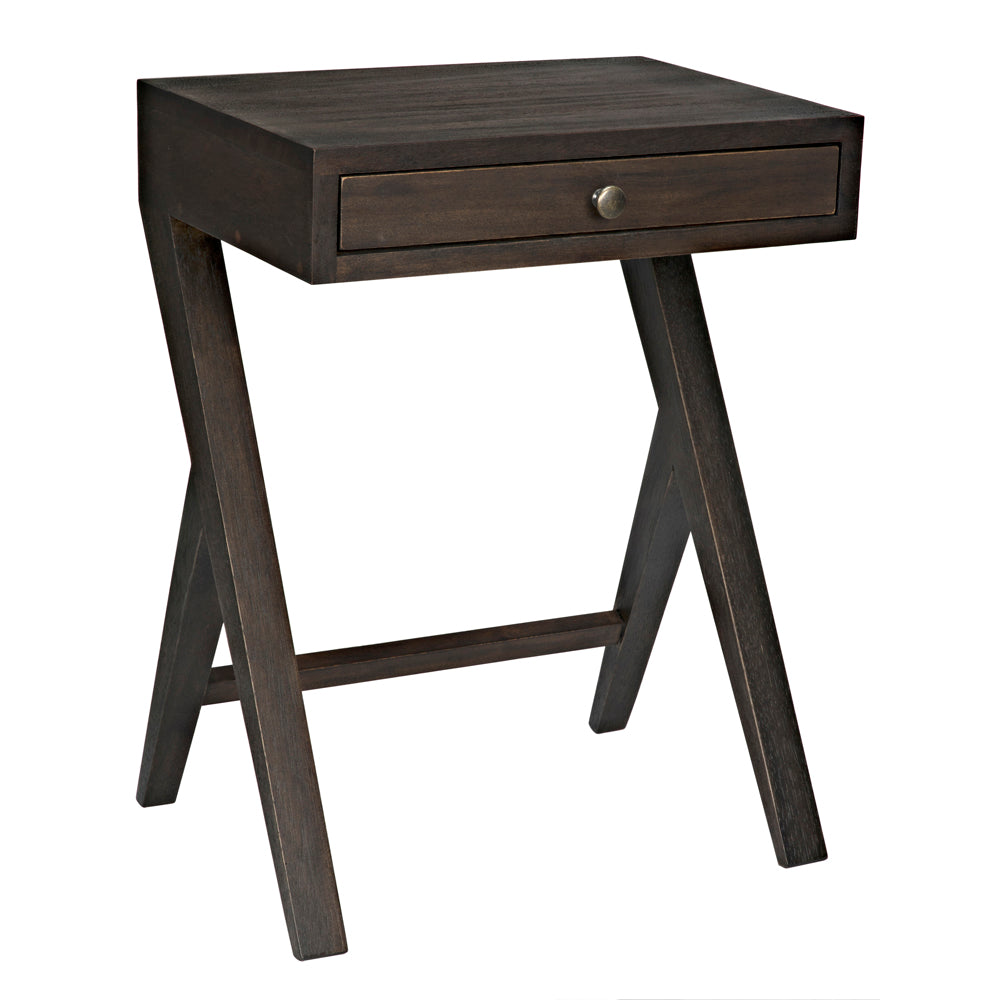 Peter Side Table, Ebony Walnut by NOIR