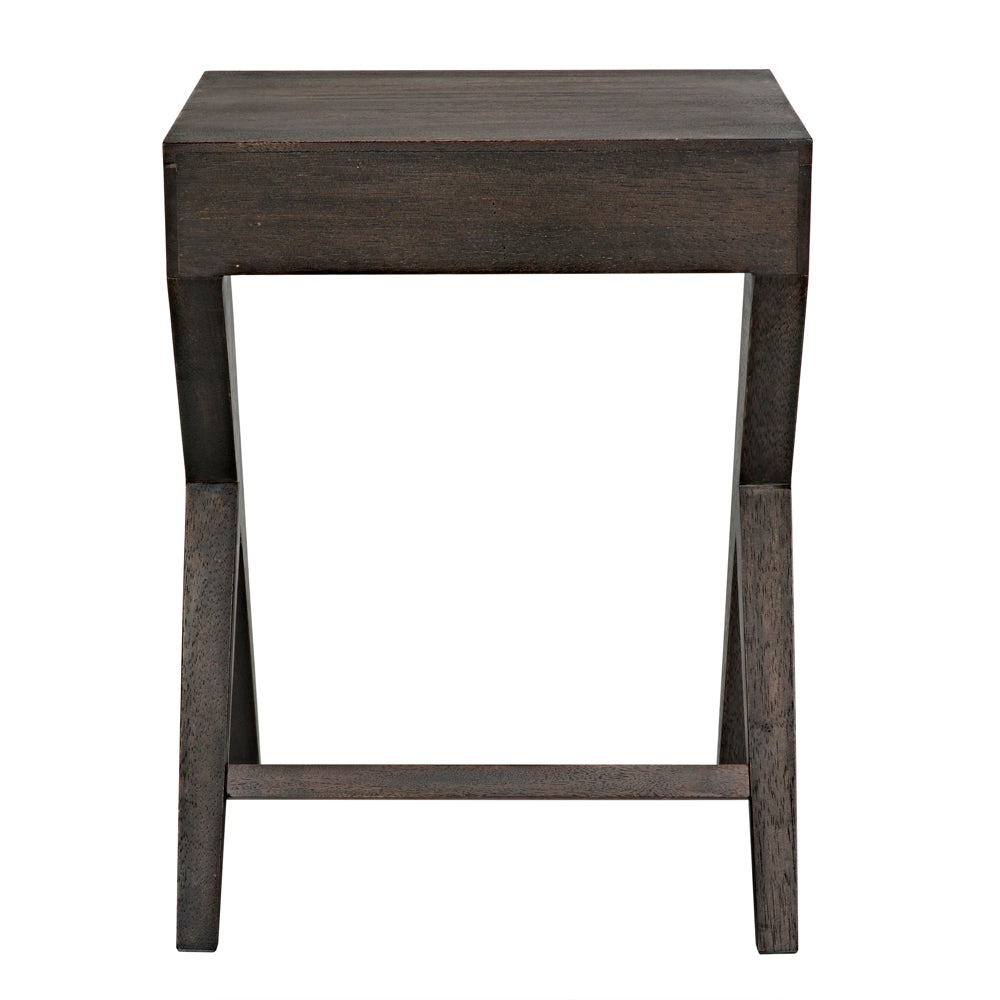 Peter Side Table, Ebony Walnut by NOIR